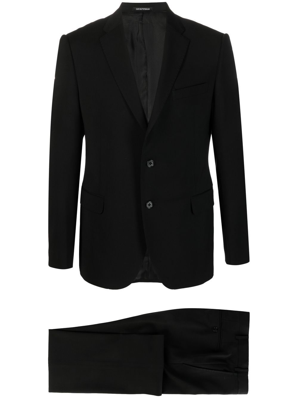 straight-leg wool suit - 1