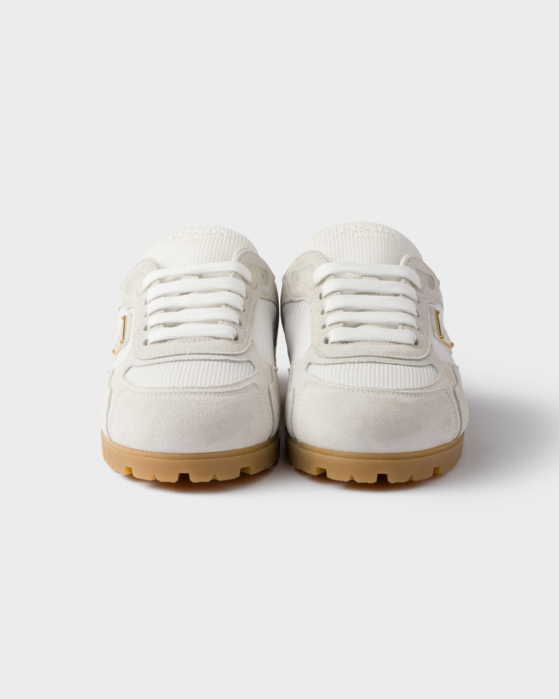 Trail mesh fabric and suede mules 5