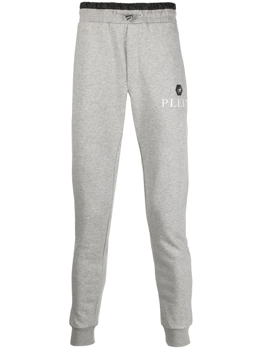 logo-print slim-cut trackpants - 1