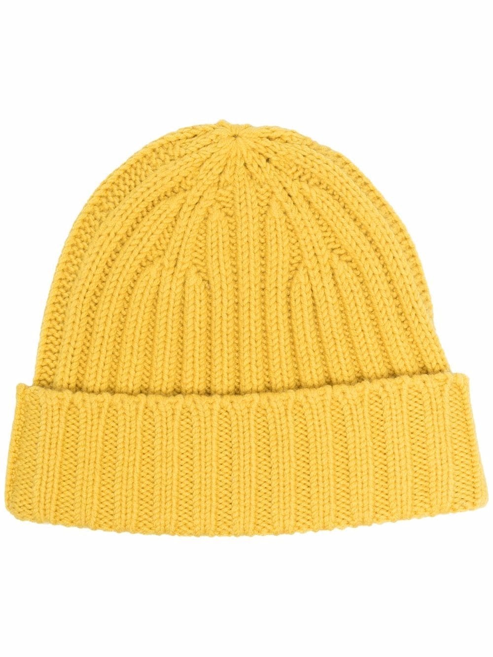 rib-knit beanie hat - 1