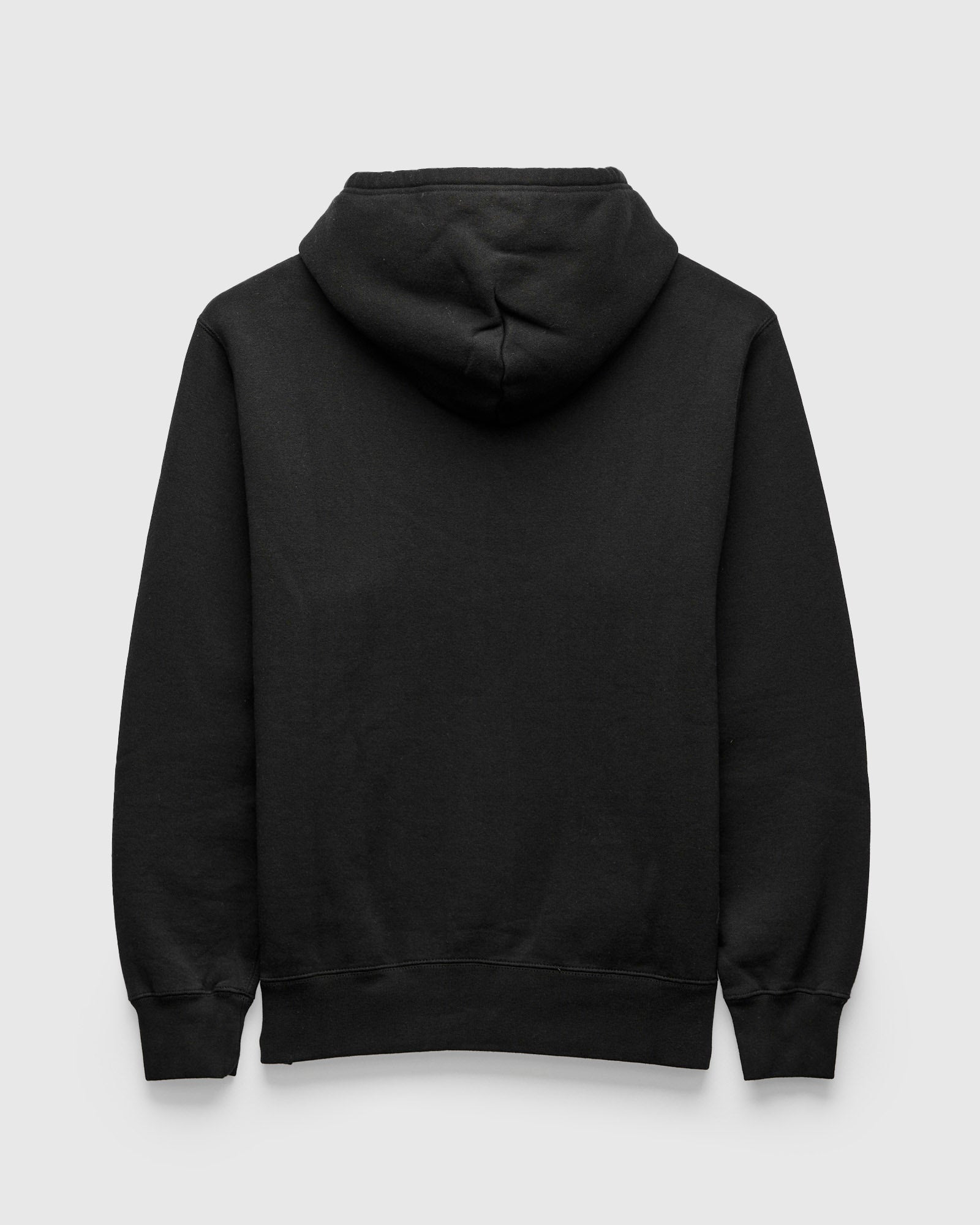 Azuma-Knit Fleece Pullover Hoodie in Black - 2