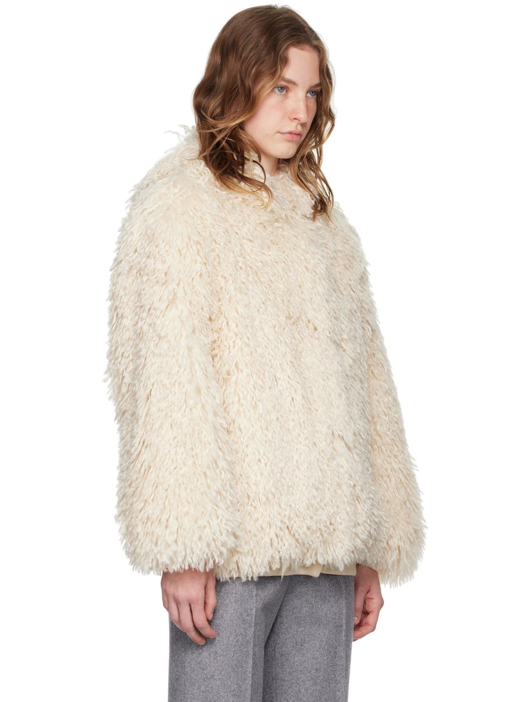 Off-White Hooded Faux-Fur Jacket - 2