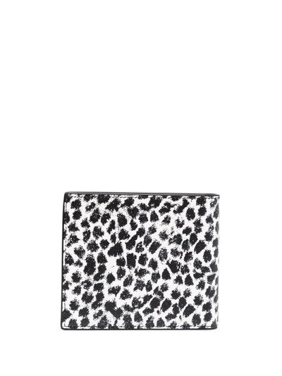 SAINT LAURENT leopard-print leather wallet outlook