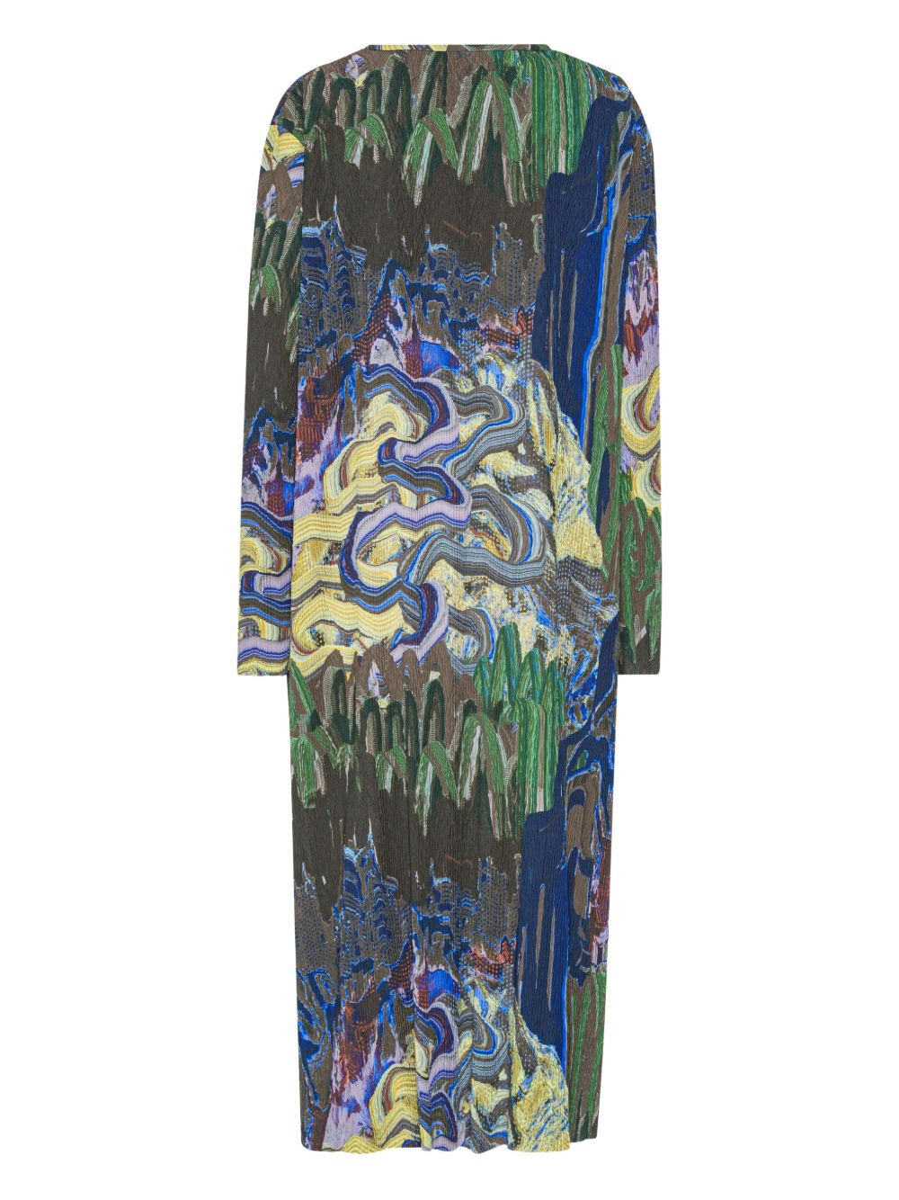 O abstract-print midi dress - 2