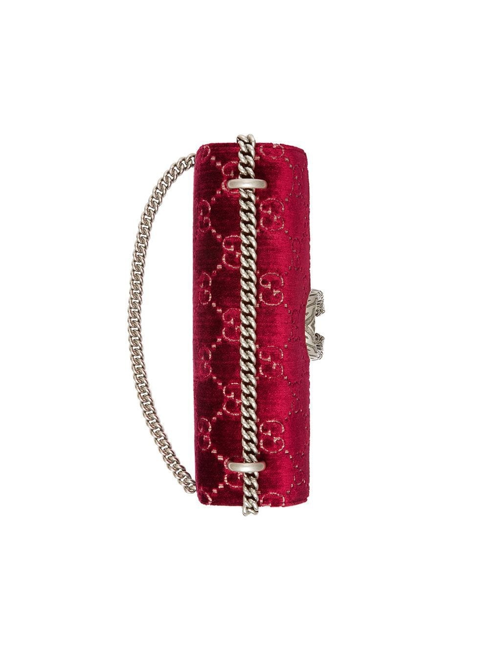 red Dionysus GG velvet small shoulder bag - 5