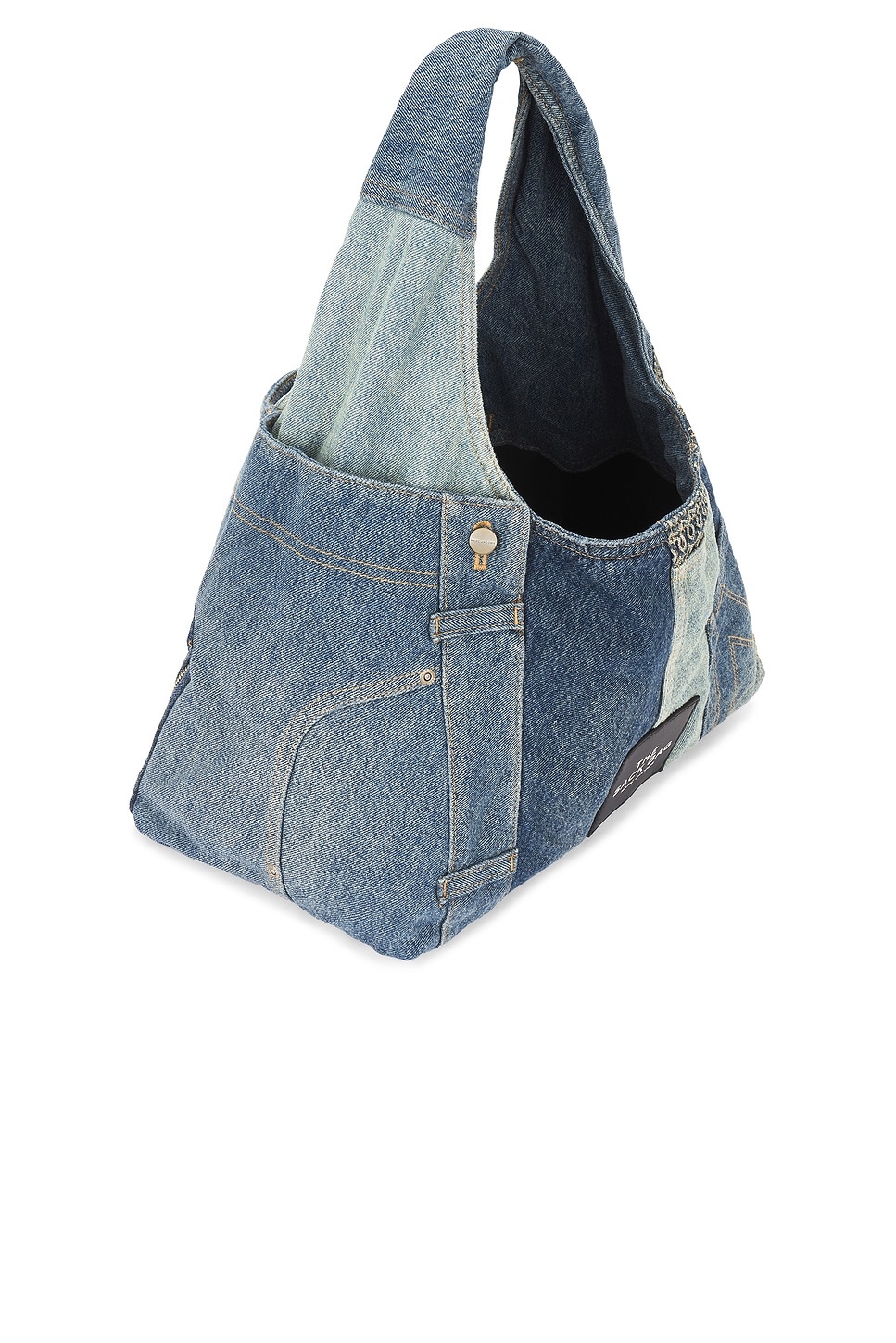 The Deconstructed Denim Sack Bag - 4