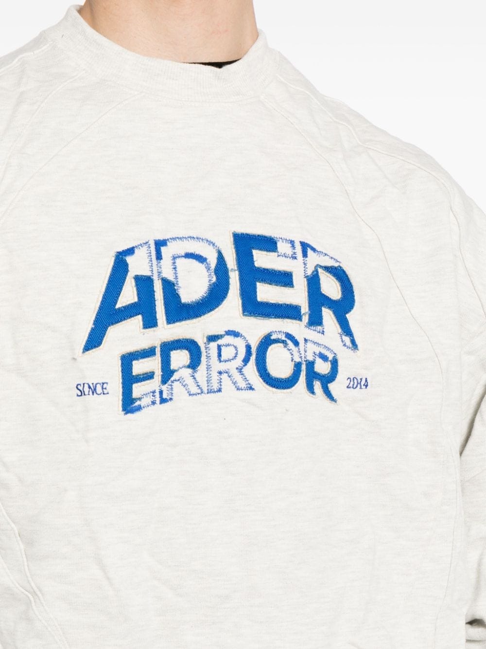 logo-embroidered crinkled sweatshirt - 6