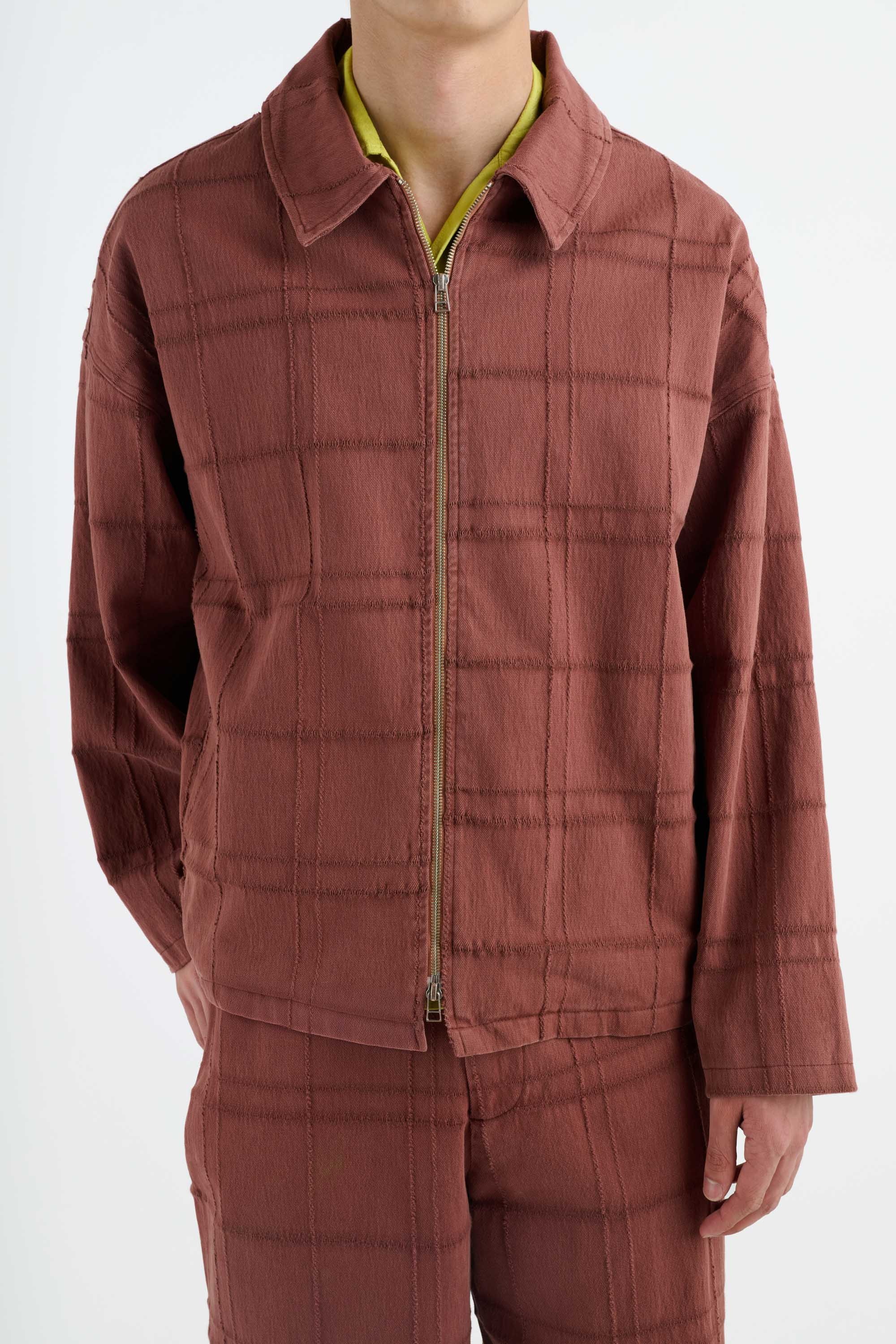 WINDOWPANE BOXY JACKET - 3