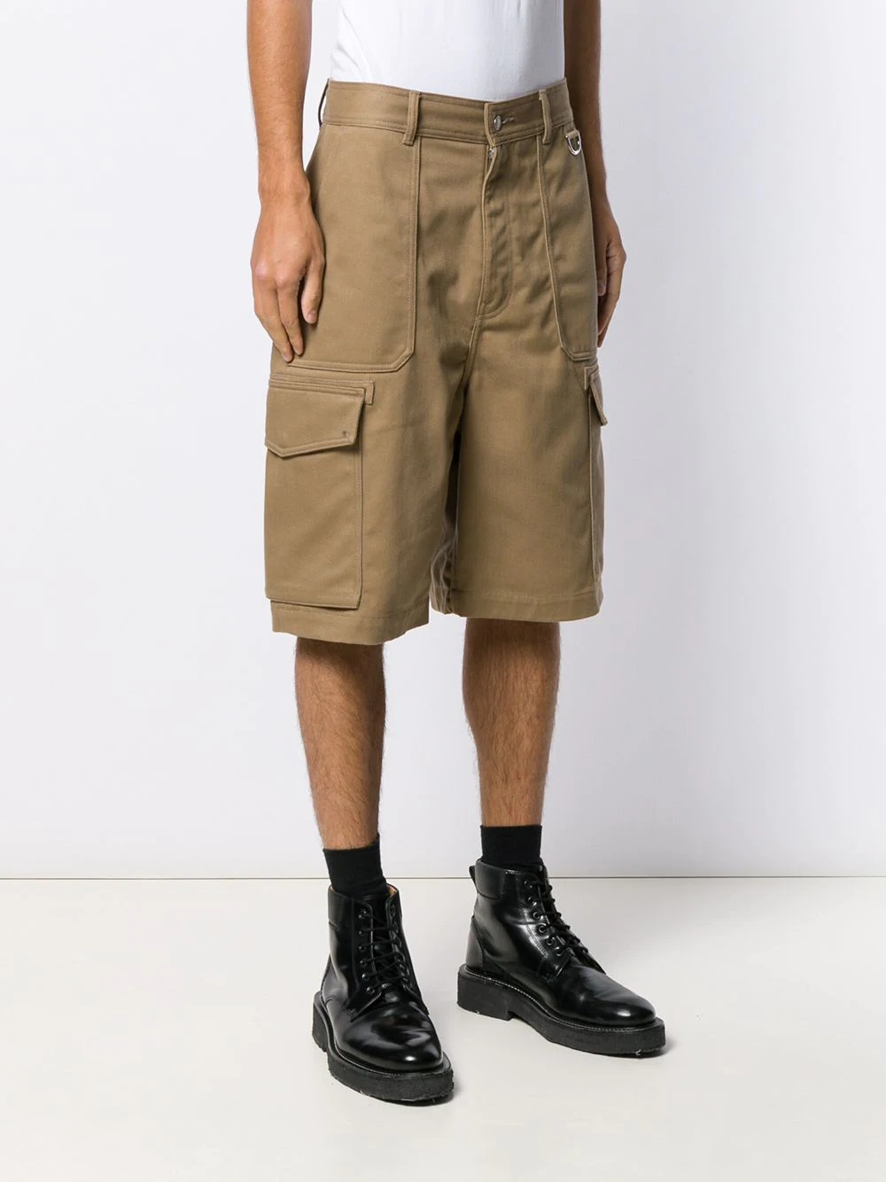 patch pocket bermuda shorts - 3