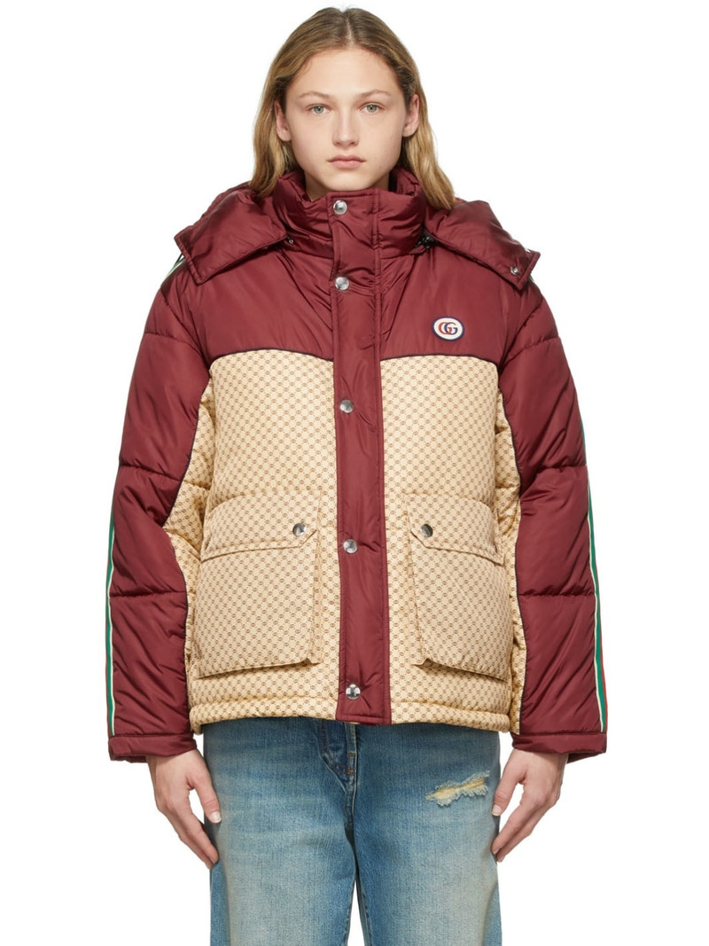 GG parachute padded colour-block jacket - 1