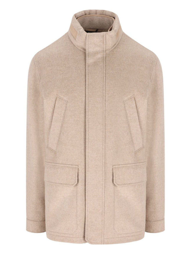 cashmere high-neck jacket 1