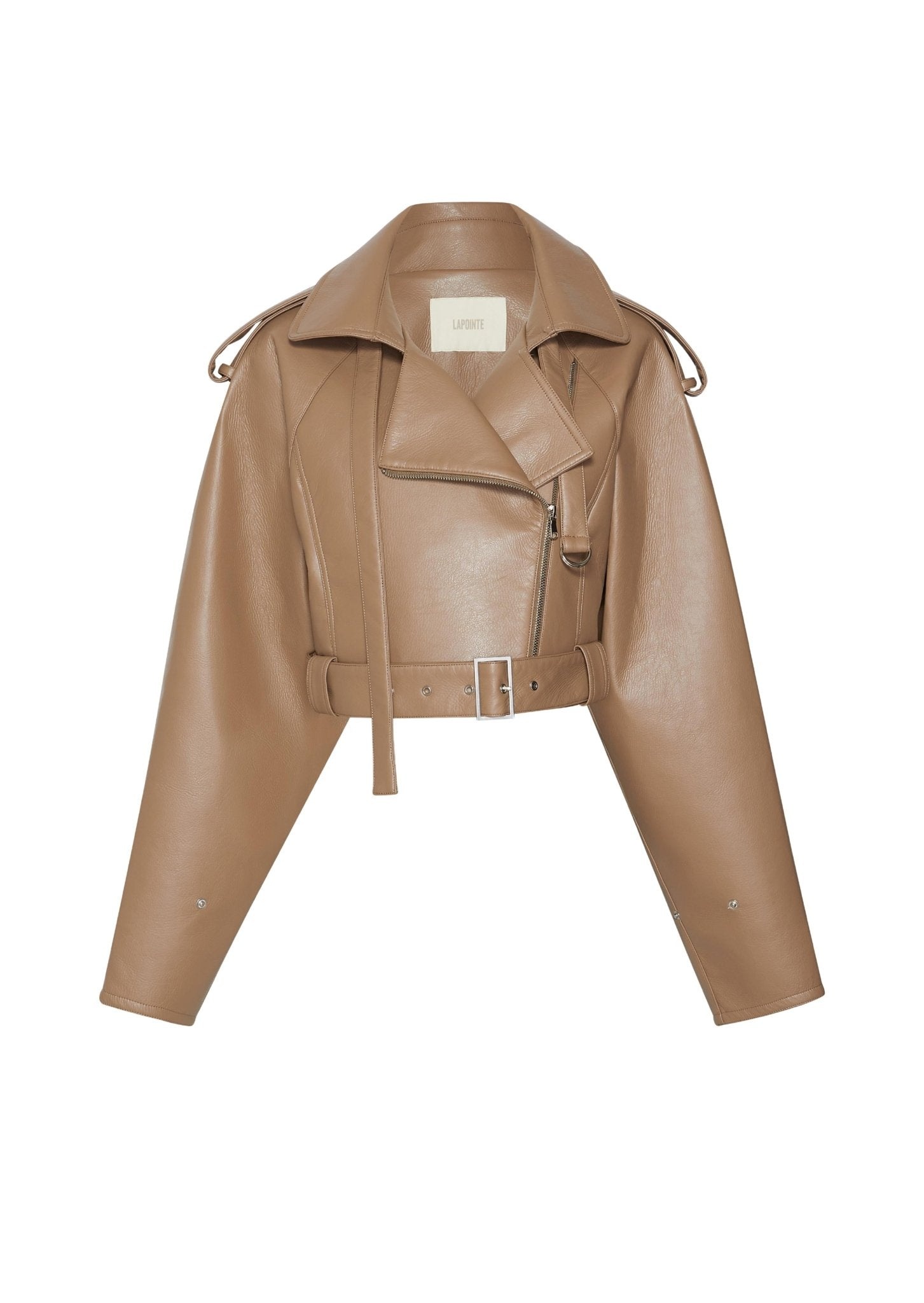 Faux Leather Moto Jacket - 1