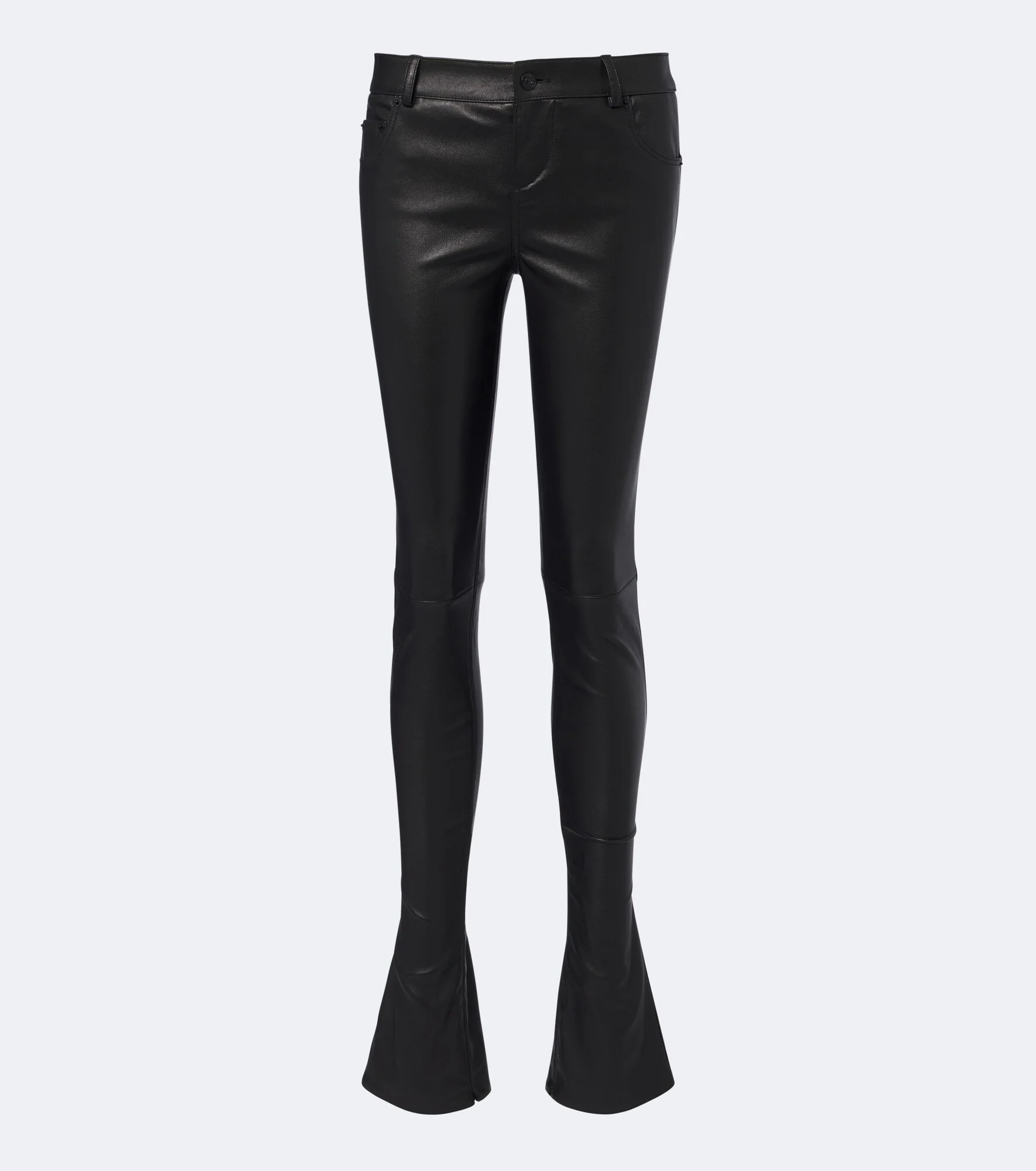 Leather slim pants - 1