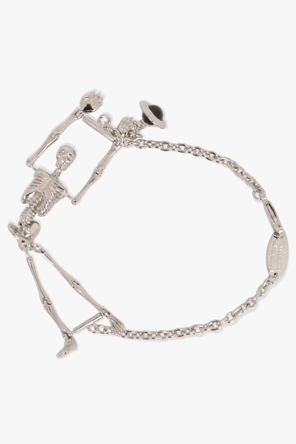 SKELETON BRACELET | BLACK/SILVER - 1