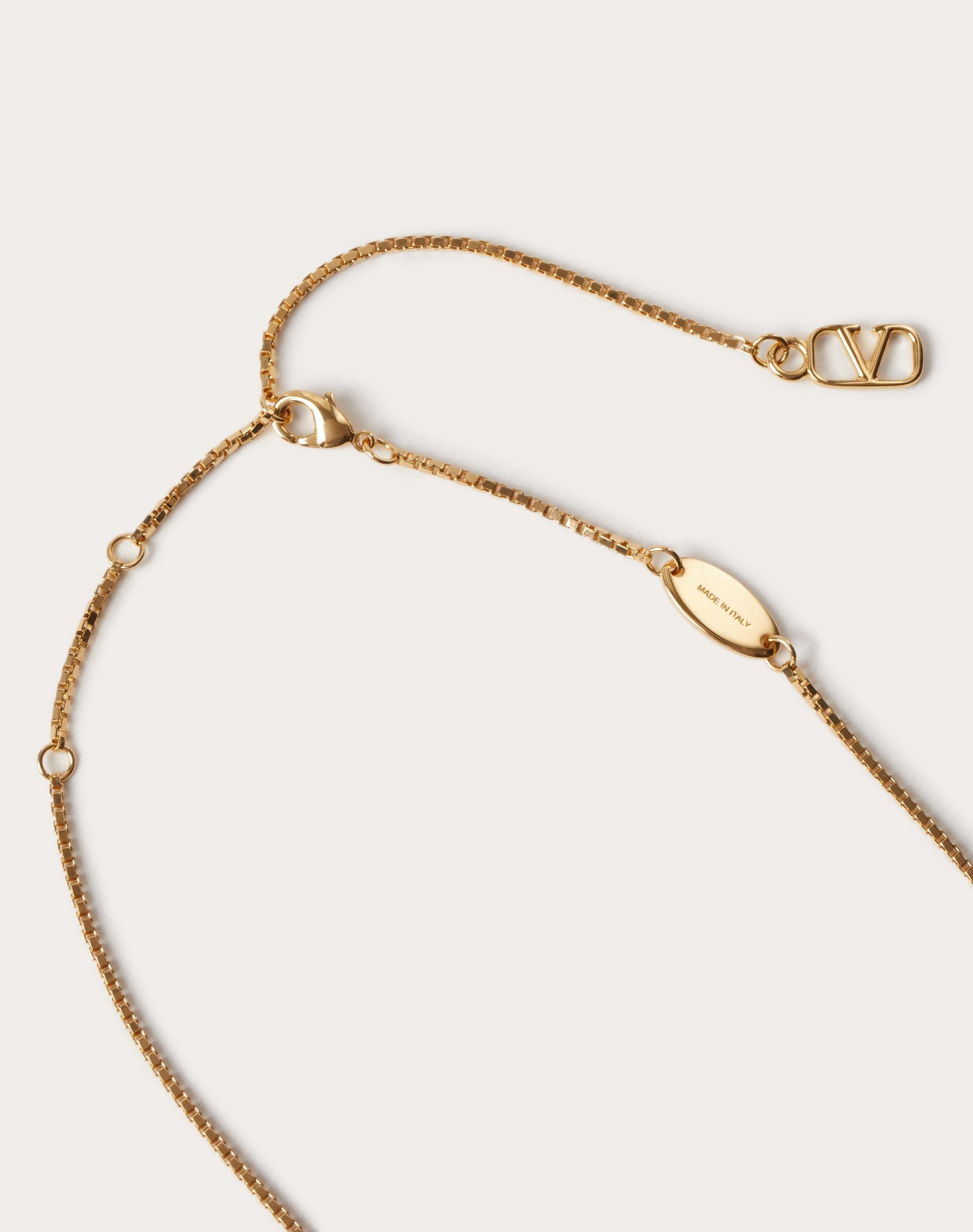 VLOGO SIGNATURE METAL NECKLACE WITH SWAROVSKI® PEARLS - 4