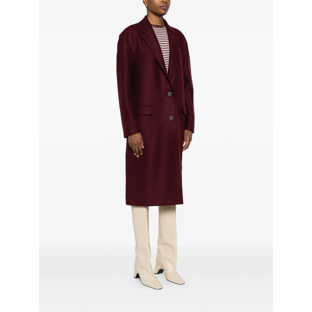 Harris Wharf London Red Coats - Single Breasted Coats Women - 5