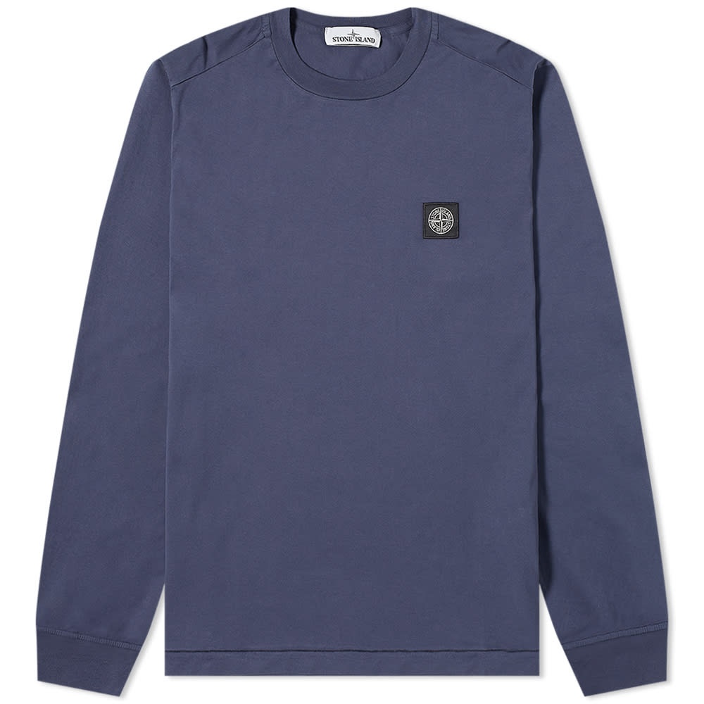 Stone Island Patch Long Sleeve Tee - 1