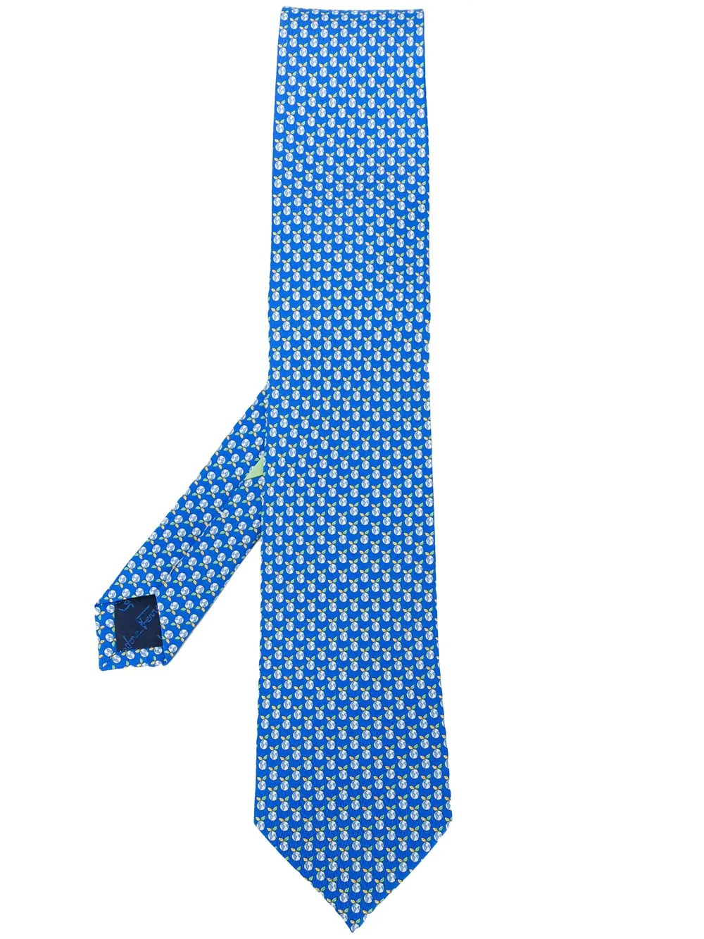 printed silk tie - 1