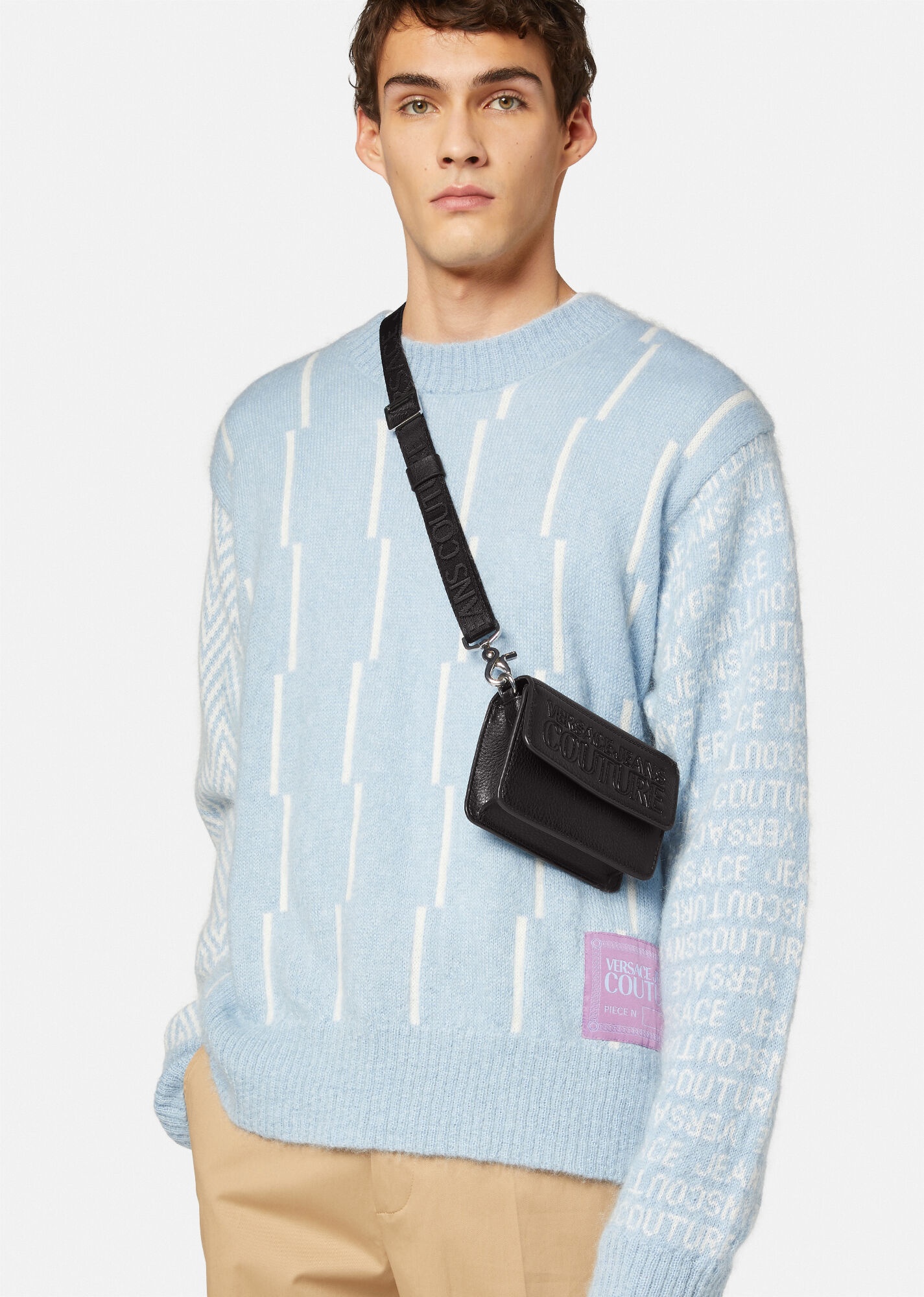 Debossed Logo Crossbody Bag - 5