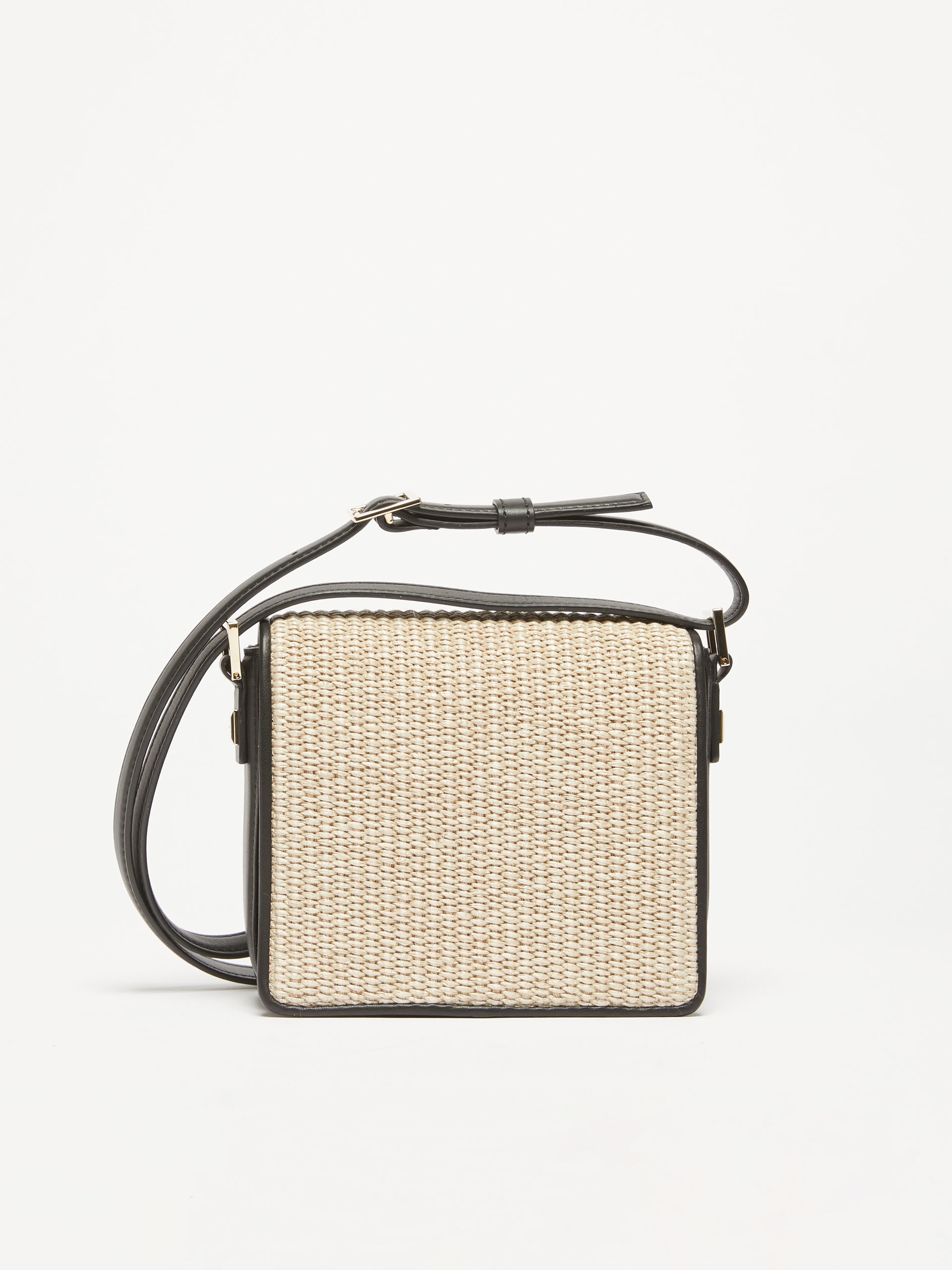 MM Bag in leather and woven fabric - 3