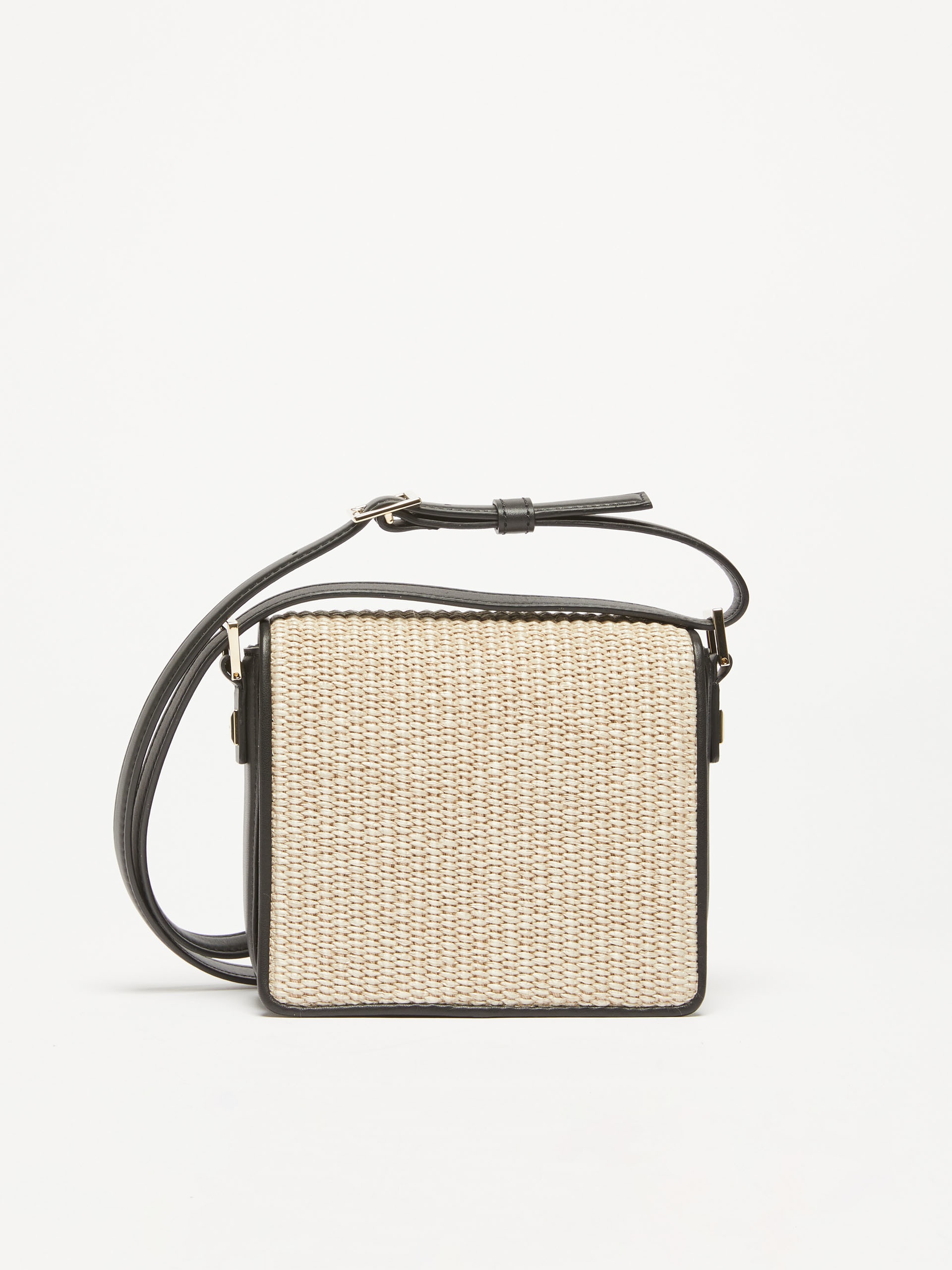 MMBAGSSTRAW MM Bag in leather and woven fabric - 3