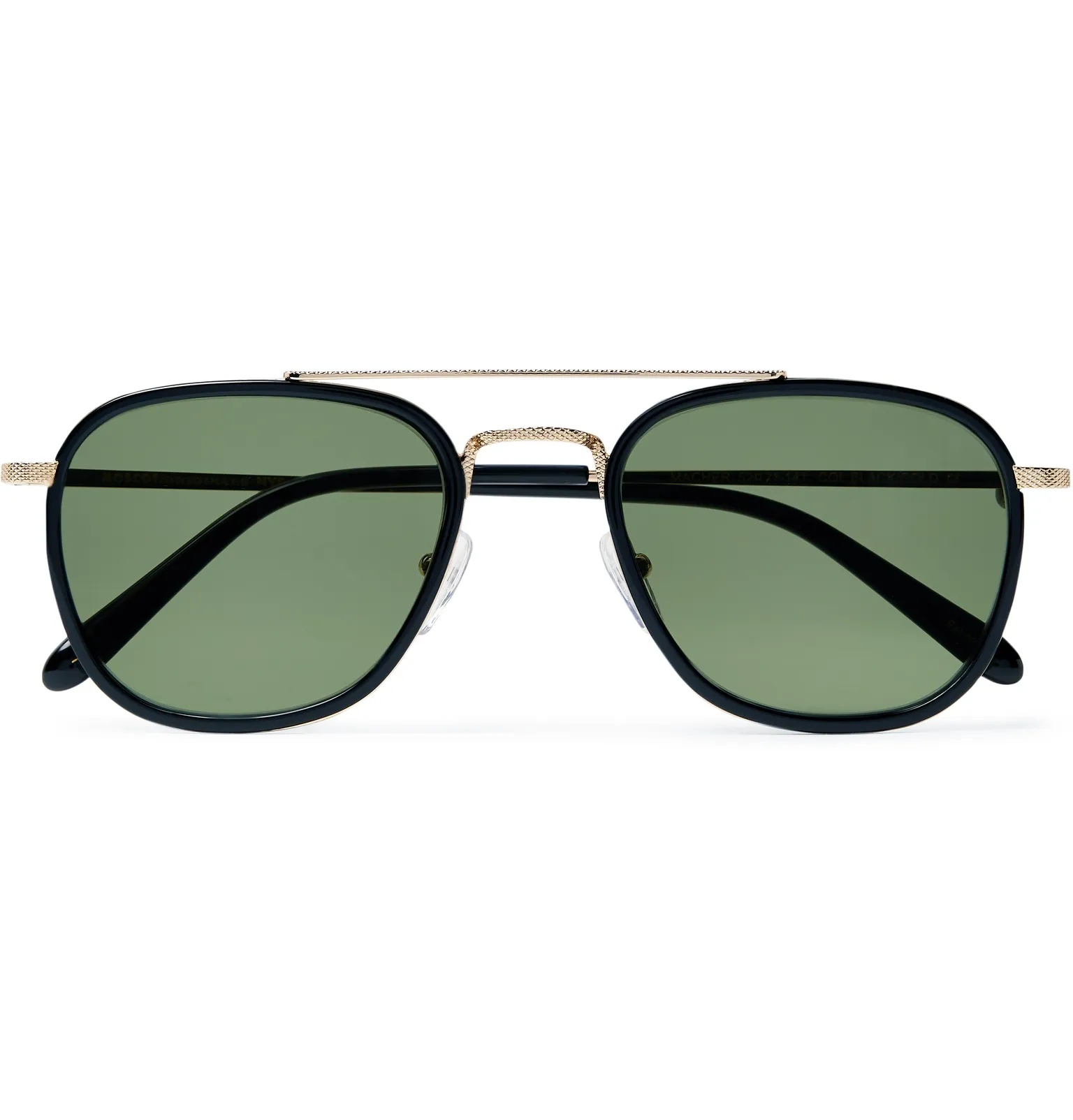 Macher Round-Frame Acetate and Gold-Tone Sunglasses - 1