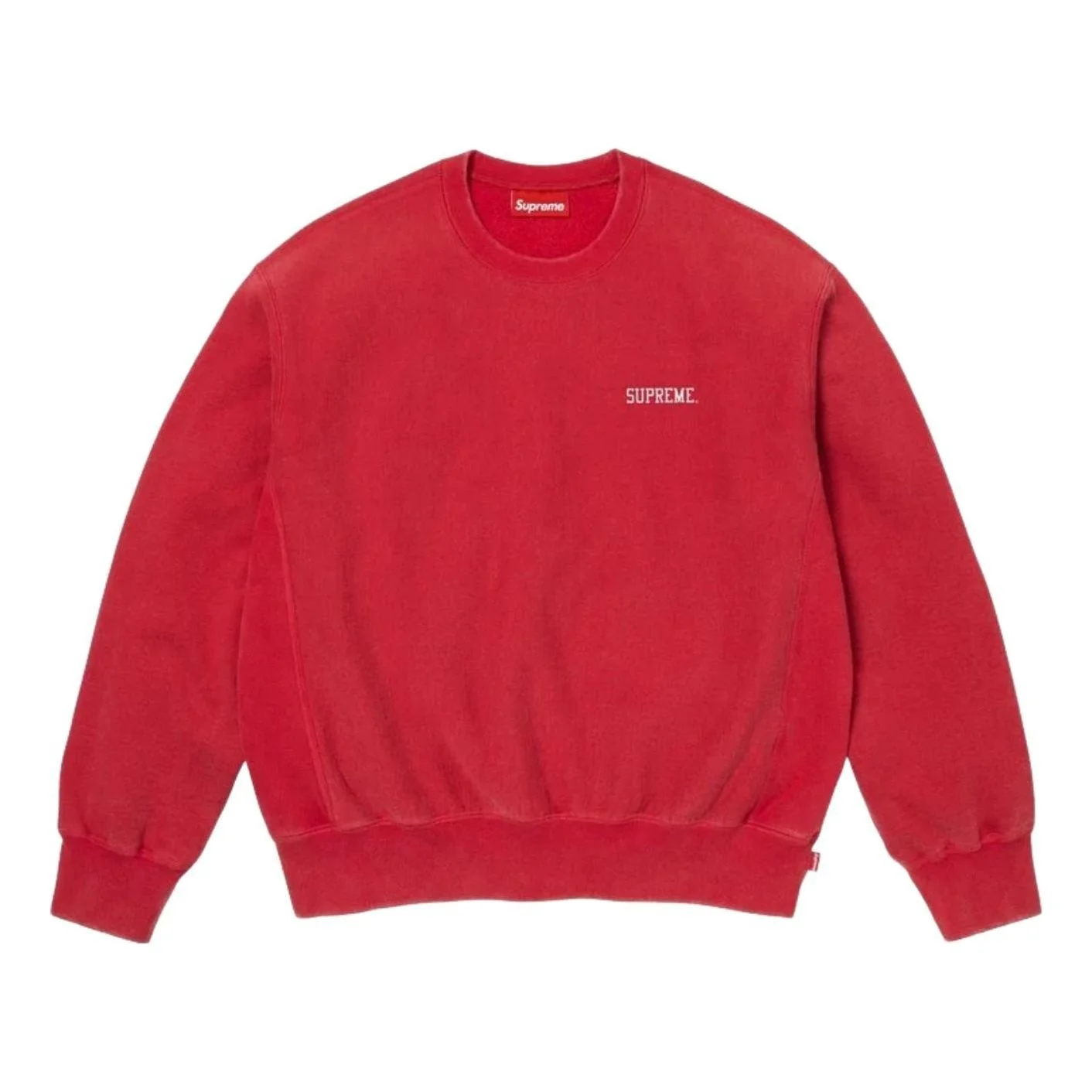 Supreme SS26 Washed Crewneck 'Red' SUP-SS26-304-RED - 1