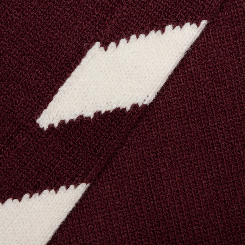 OFF-WHITE C/O VIRGIL ABLOH DIAG ARROW KNIT CREWNECK - BAROLO WHITE - 5