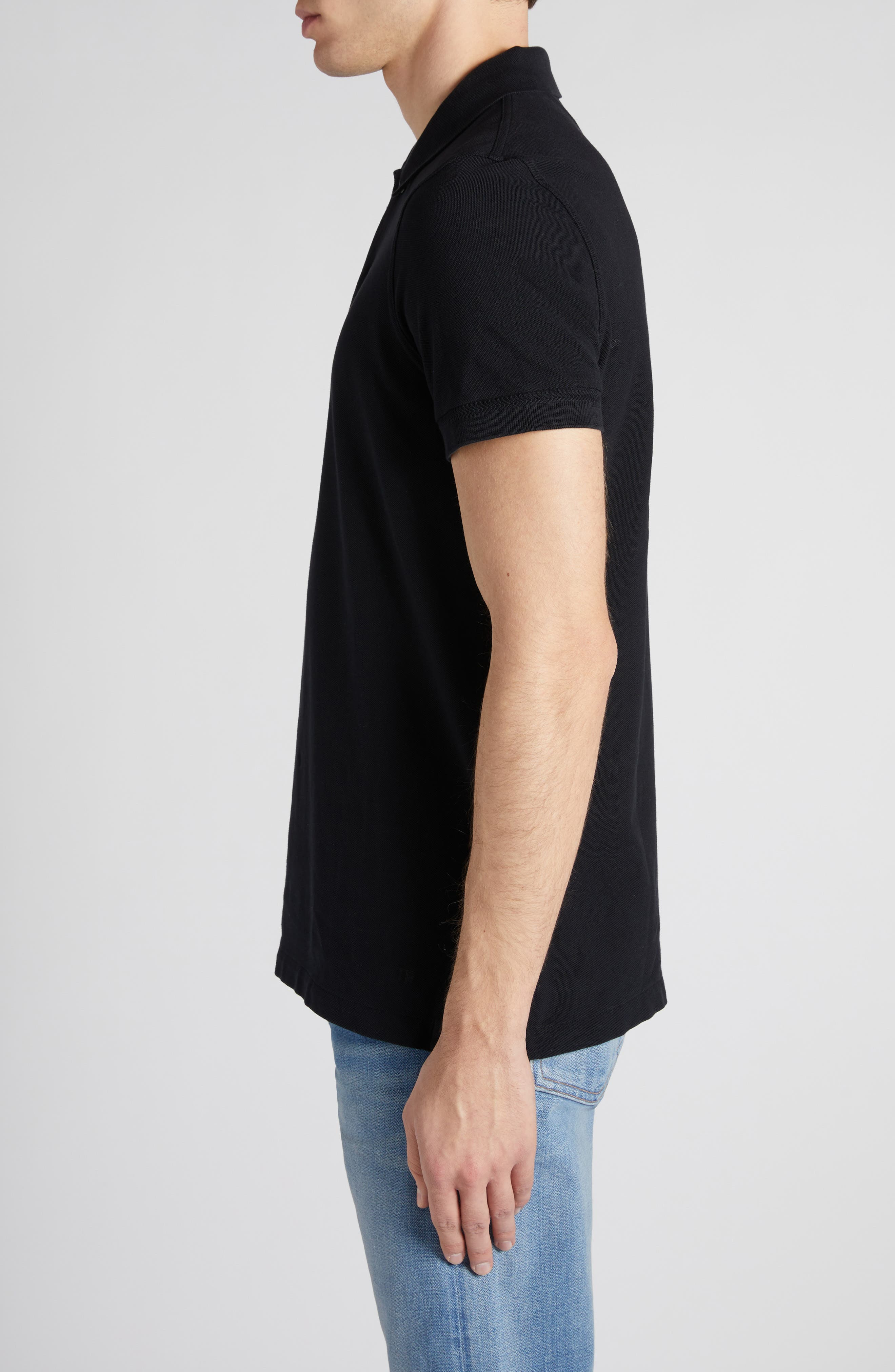 Short Sleeve Cotton Piqué Polo - 4