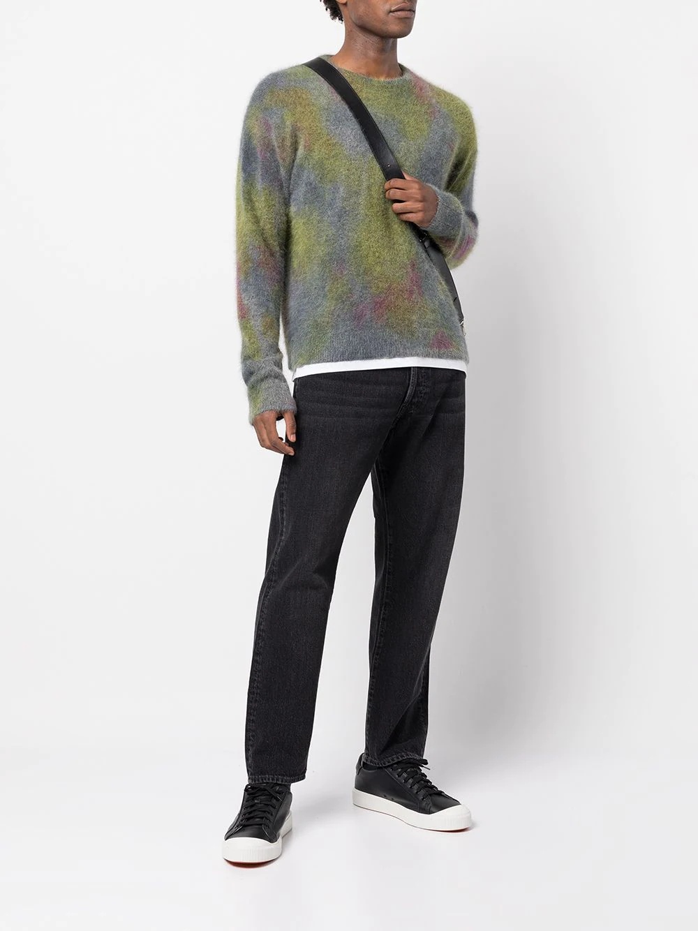 tie dye-print knitted jumper - 2