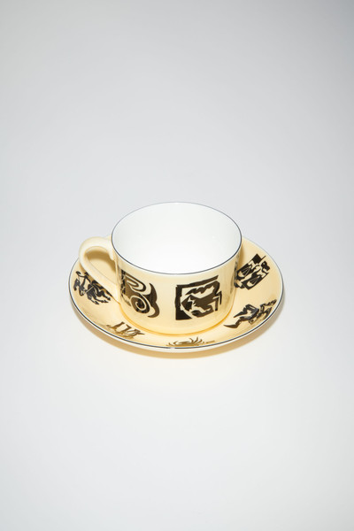 Acne Studios Horoscope Tea Cup Set - Yellow outlook