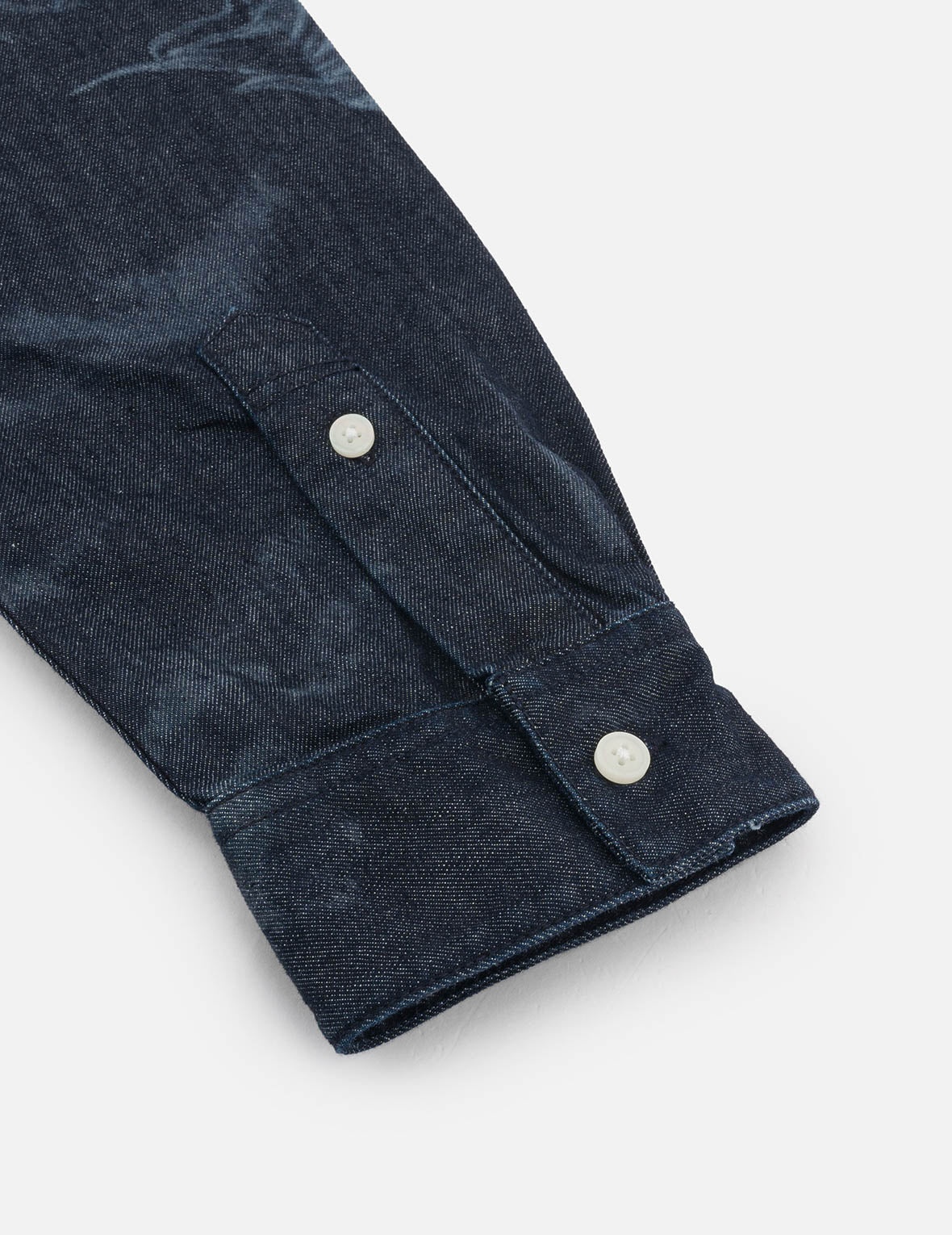 Hakutaku Laser Printed Relax Fit Denim shirt - 12