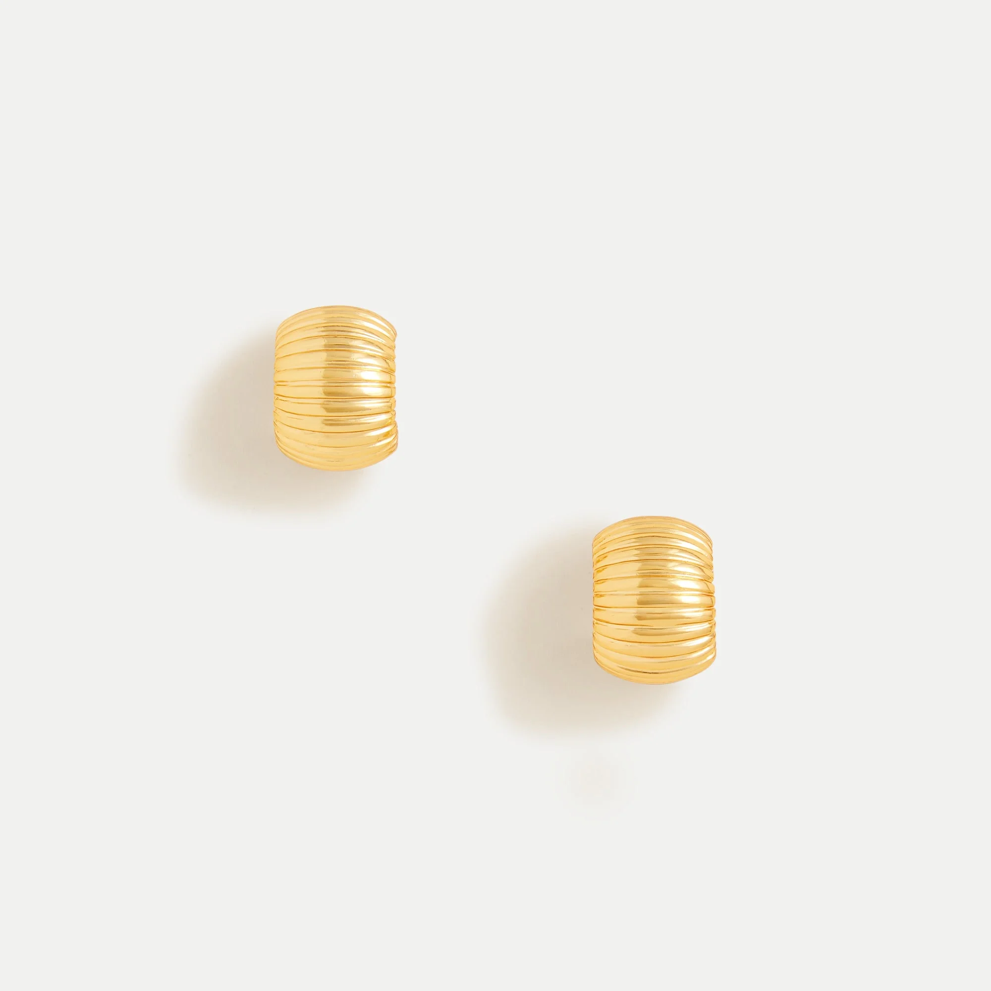 Textured huggie hoop earrings - 1