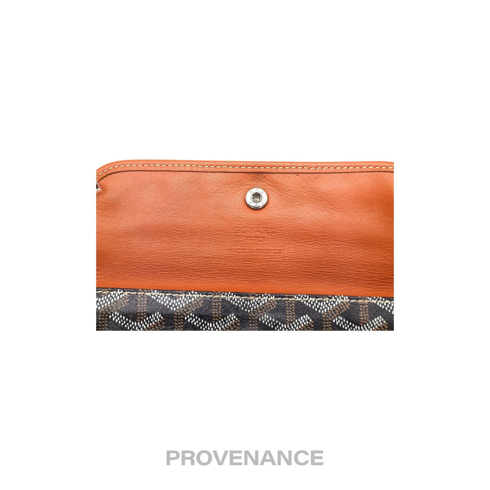 Goyard St. Louis Pouch - Black/Tan Goyardine - 7