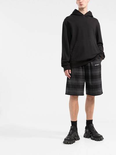 Off-White check-print shorts outlook