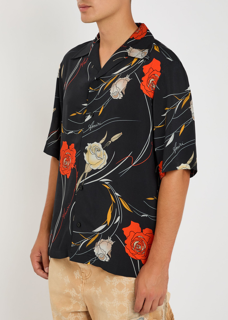 AMIRI Amiri Floral Camp Printed Woven Shirt outlook