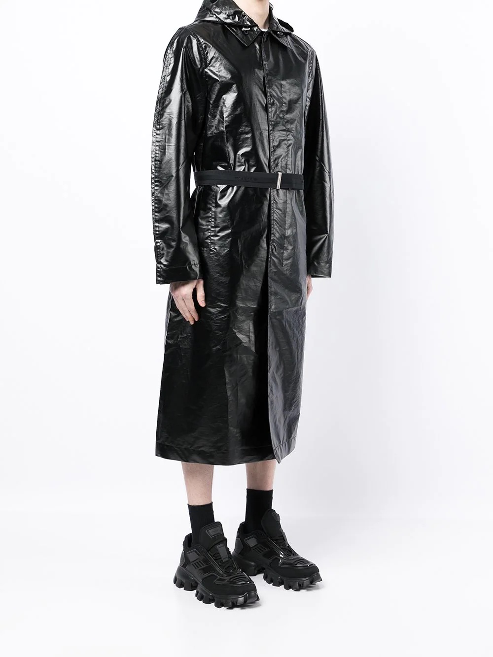 lightweight belted raincoat - 3