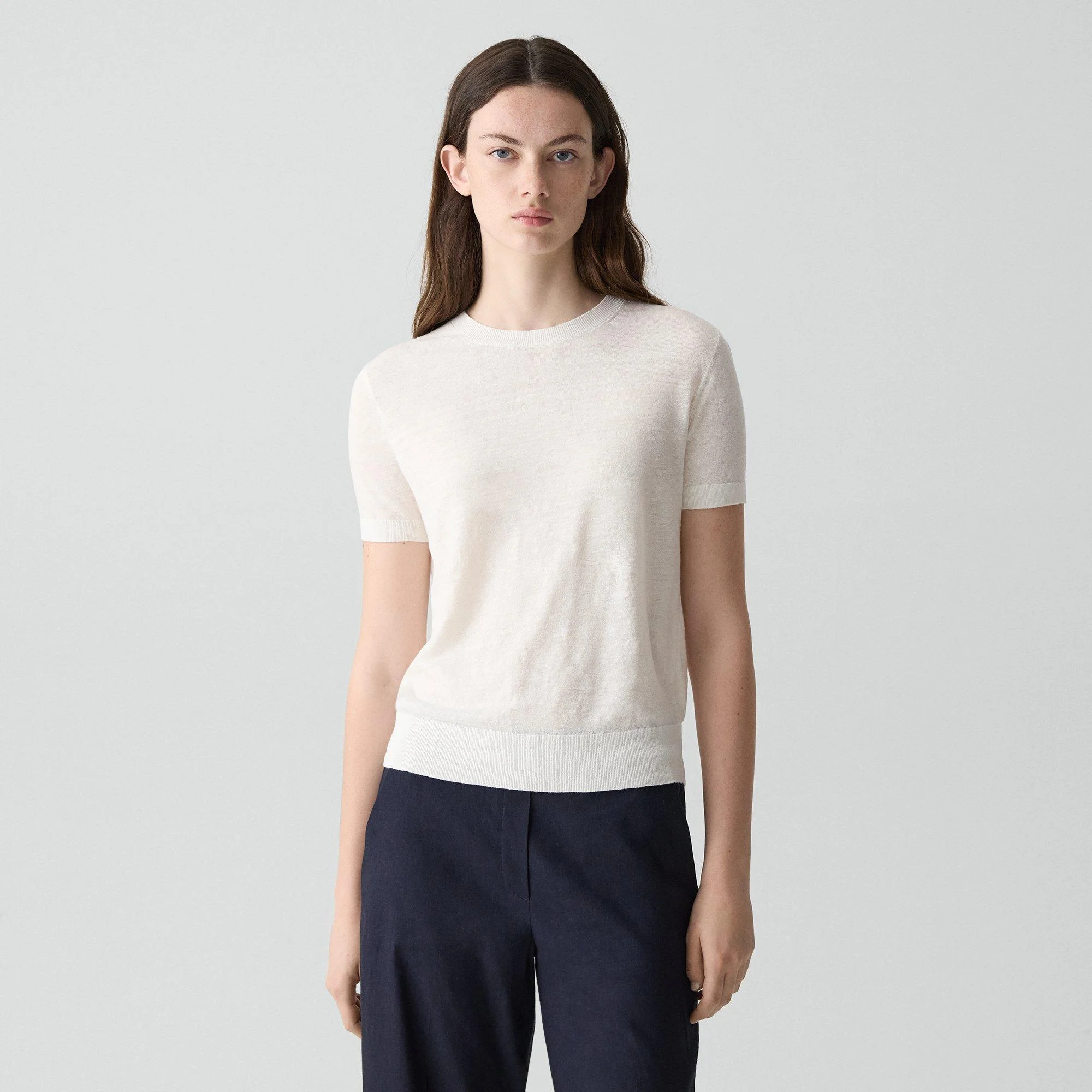 Sweater Tee in Linen Knit - 1
