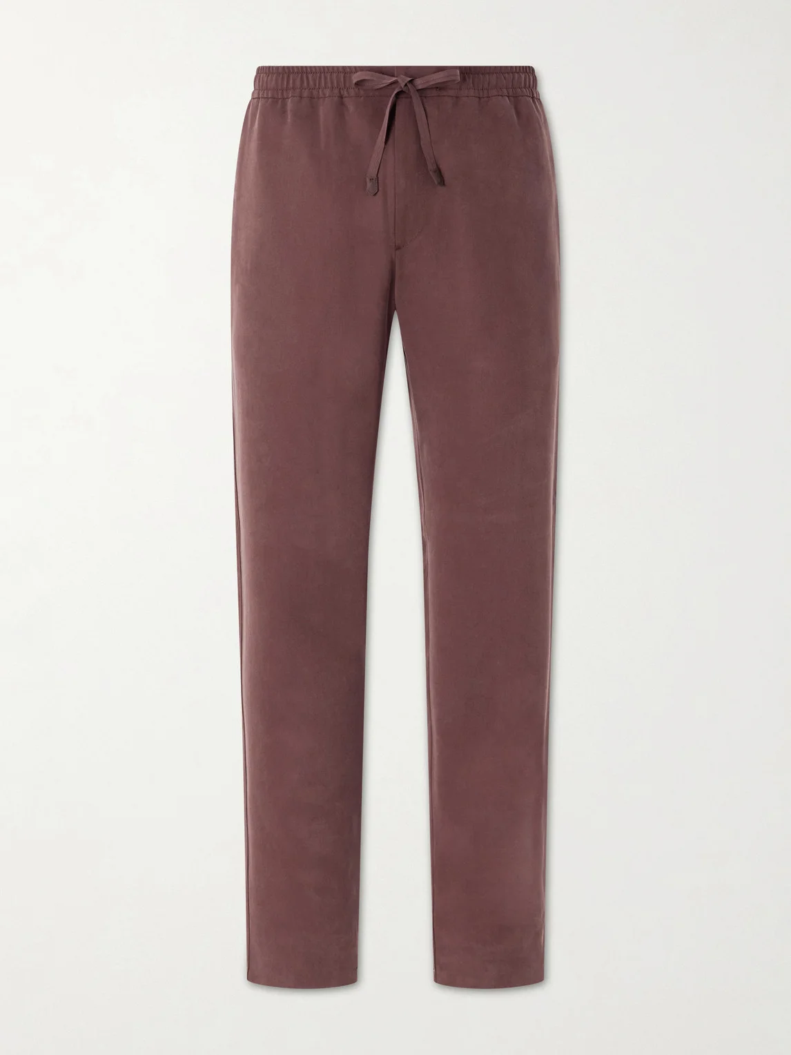 Straight-Leg Lyocell Drawstring Trousers - 1