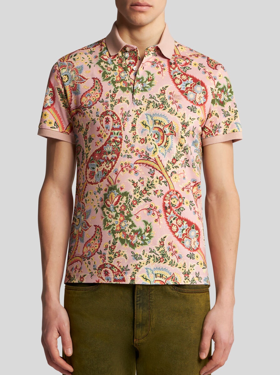 FLORAL PAISLEY POLO SHIRT - 2