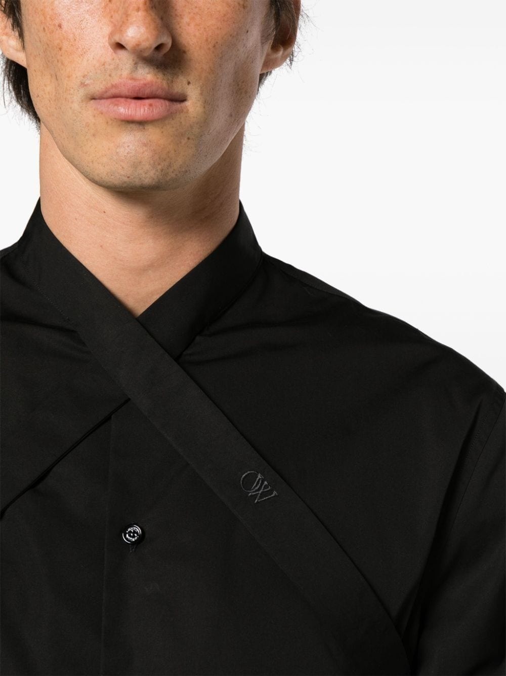 Duchesse-collar cotton shirt - 10