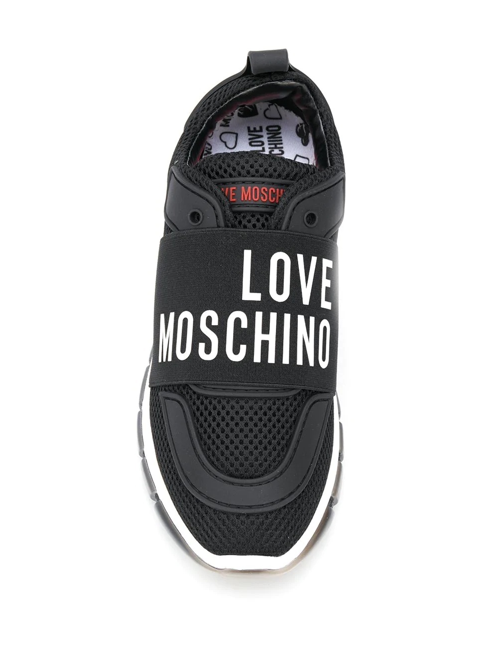 logo band mesh sneakers - 4