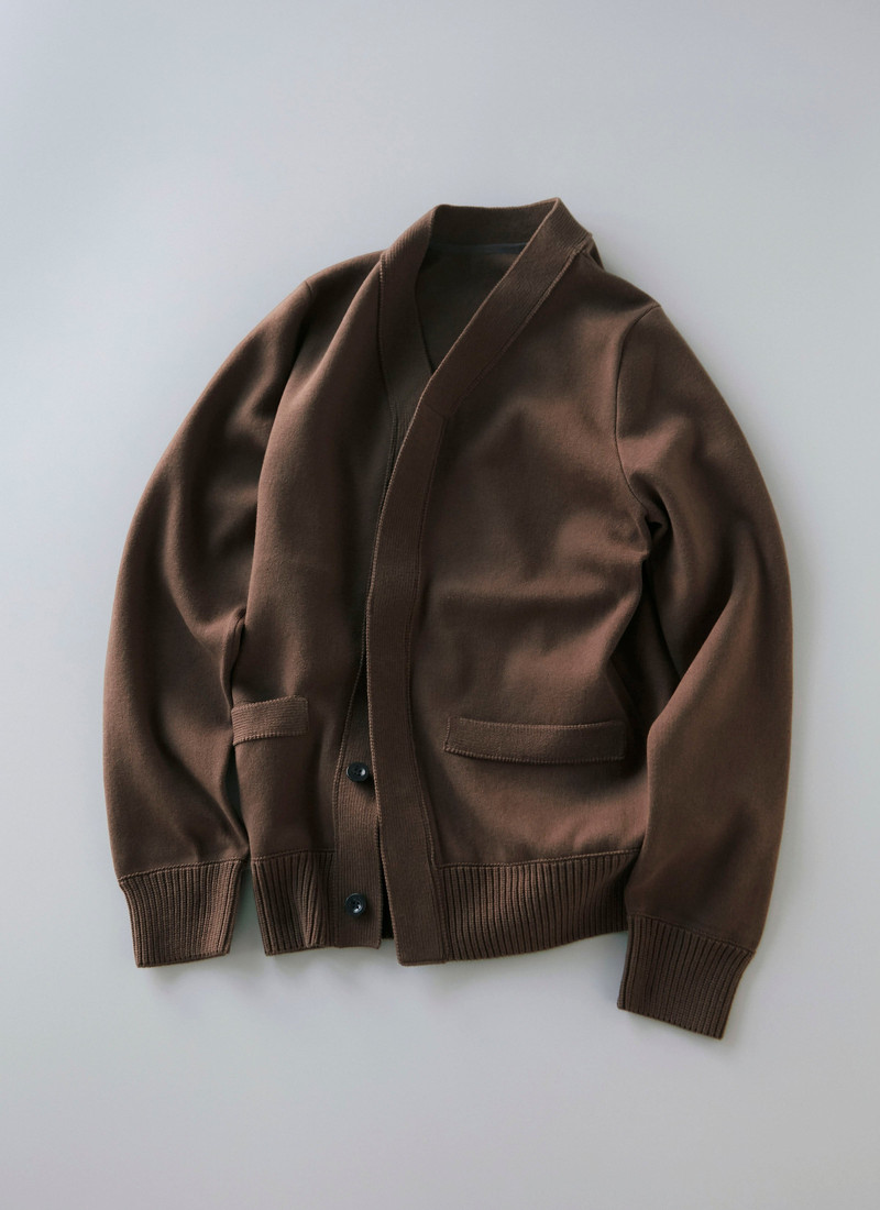 Cotton Cashmere Knit Cardigan 1