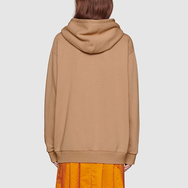 (WMNS) Gucci x The North Face Cotton Hoodie 'Brown' 615061-XJDBY-2597 - 4