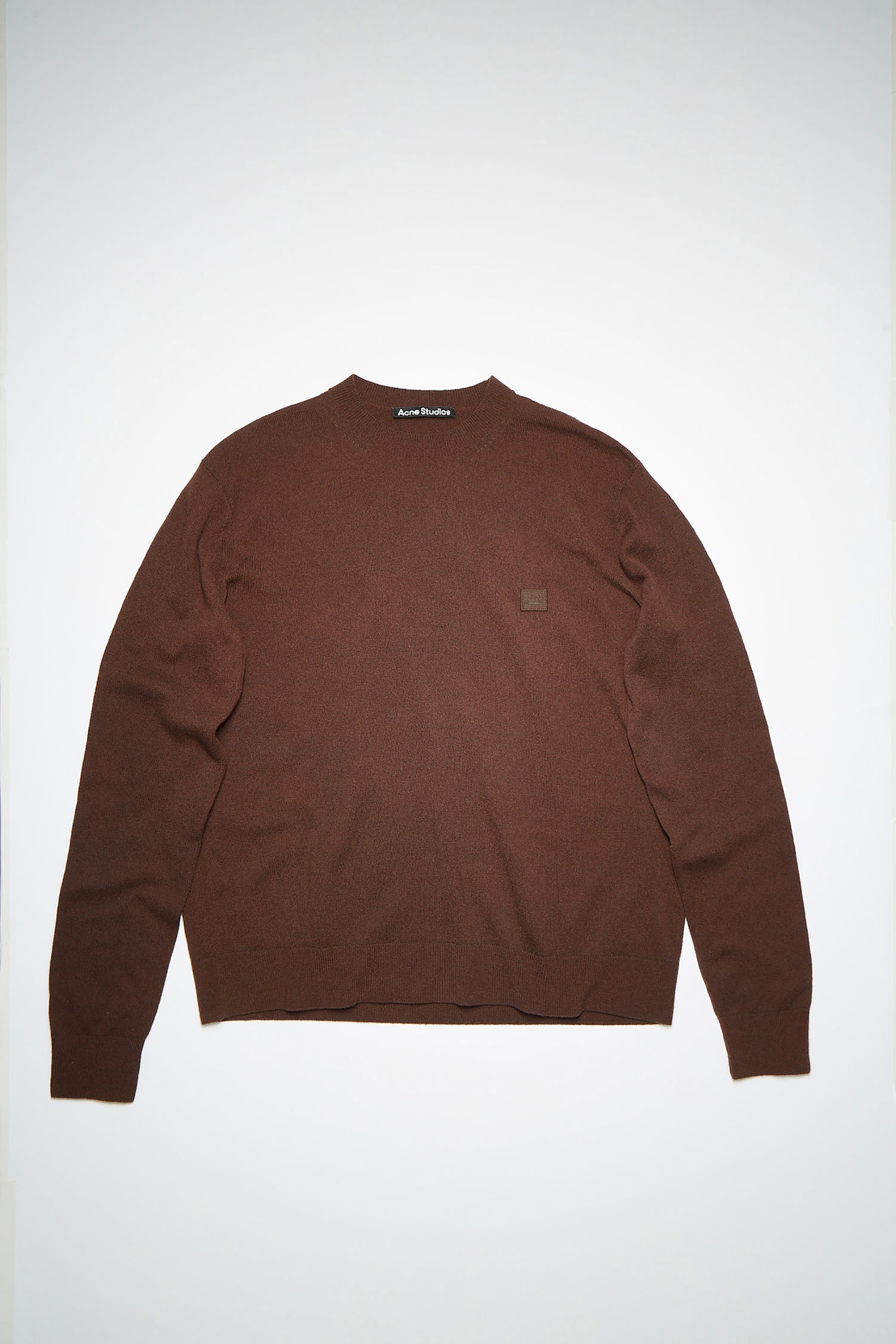 Crew neck sweater - Dark brown - 4