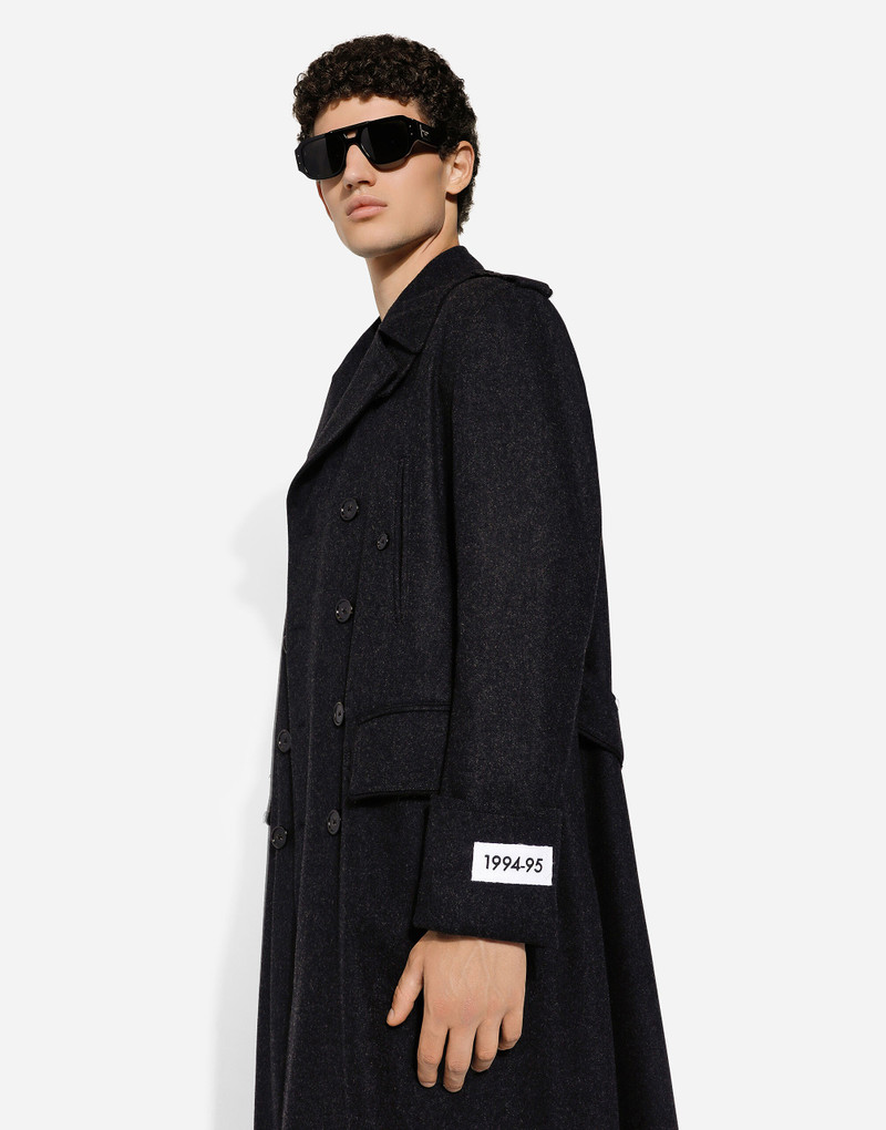 Double-breasted cashmere pea coat 4