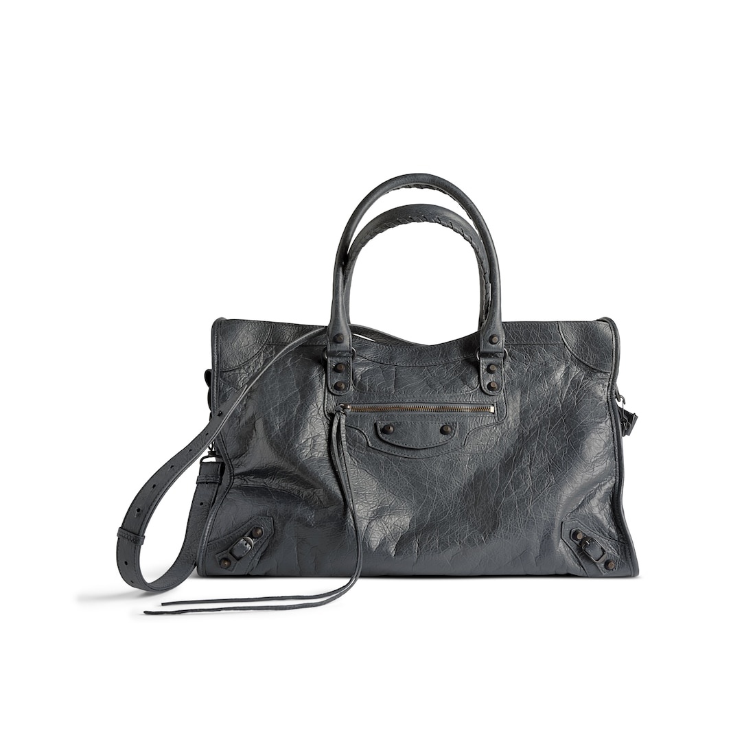 バッグ BALENCIAGA leather shoulder bag city Balenciaga City Prune Purple Goat Leather Small Shoulder Bag