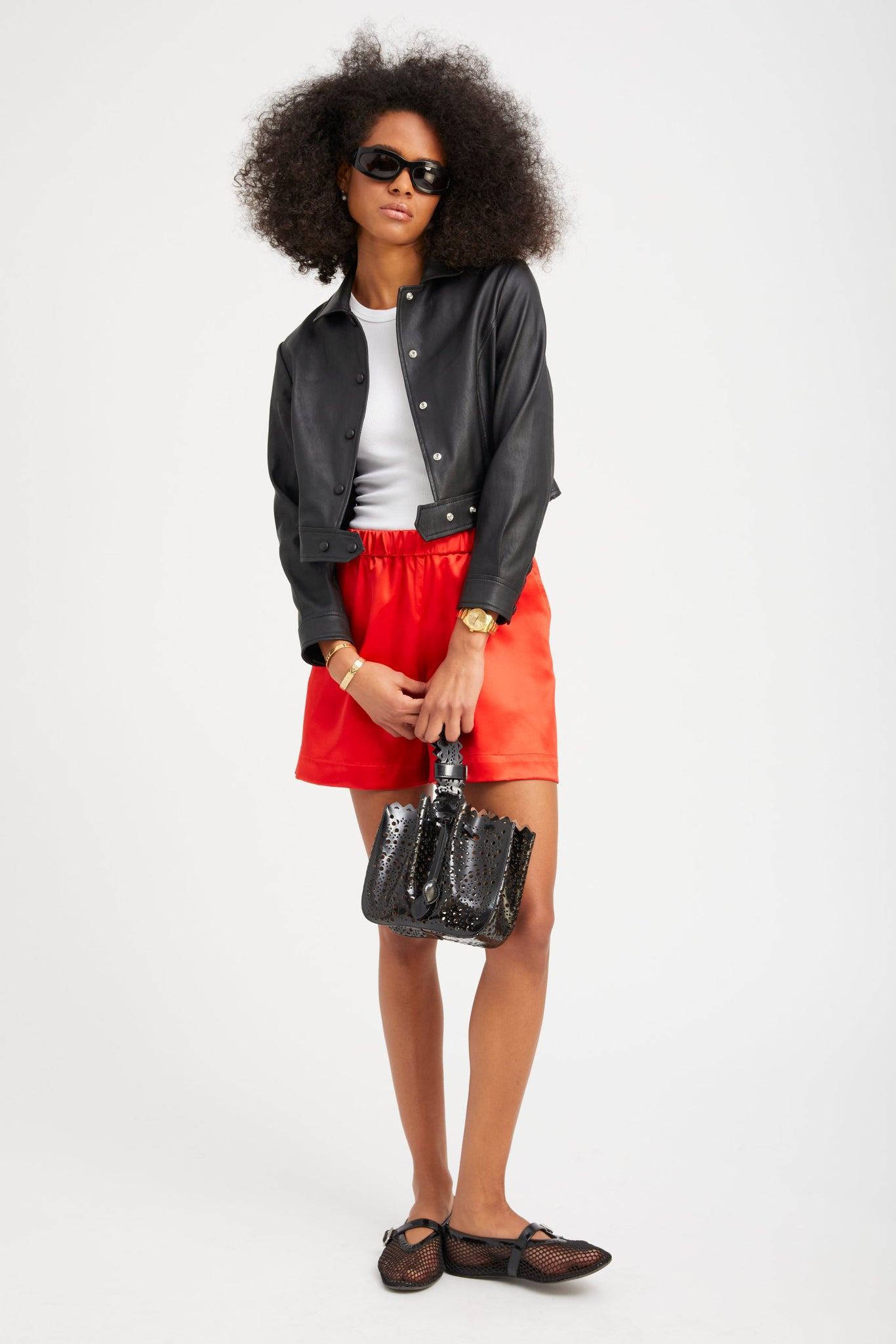 BLACK LEATHER HARDY JACKET - 5