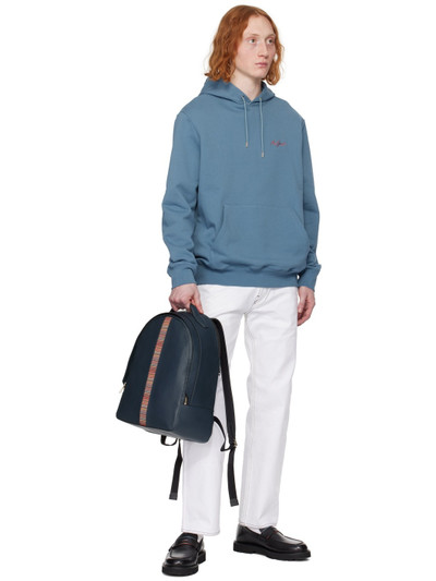 Paul Smith Blue Embroidered Hoodie outlook