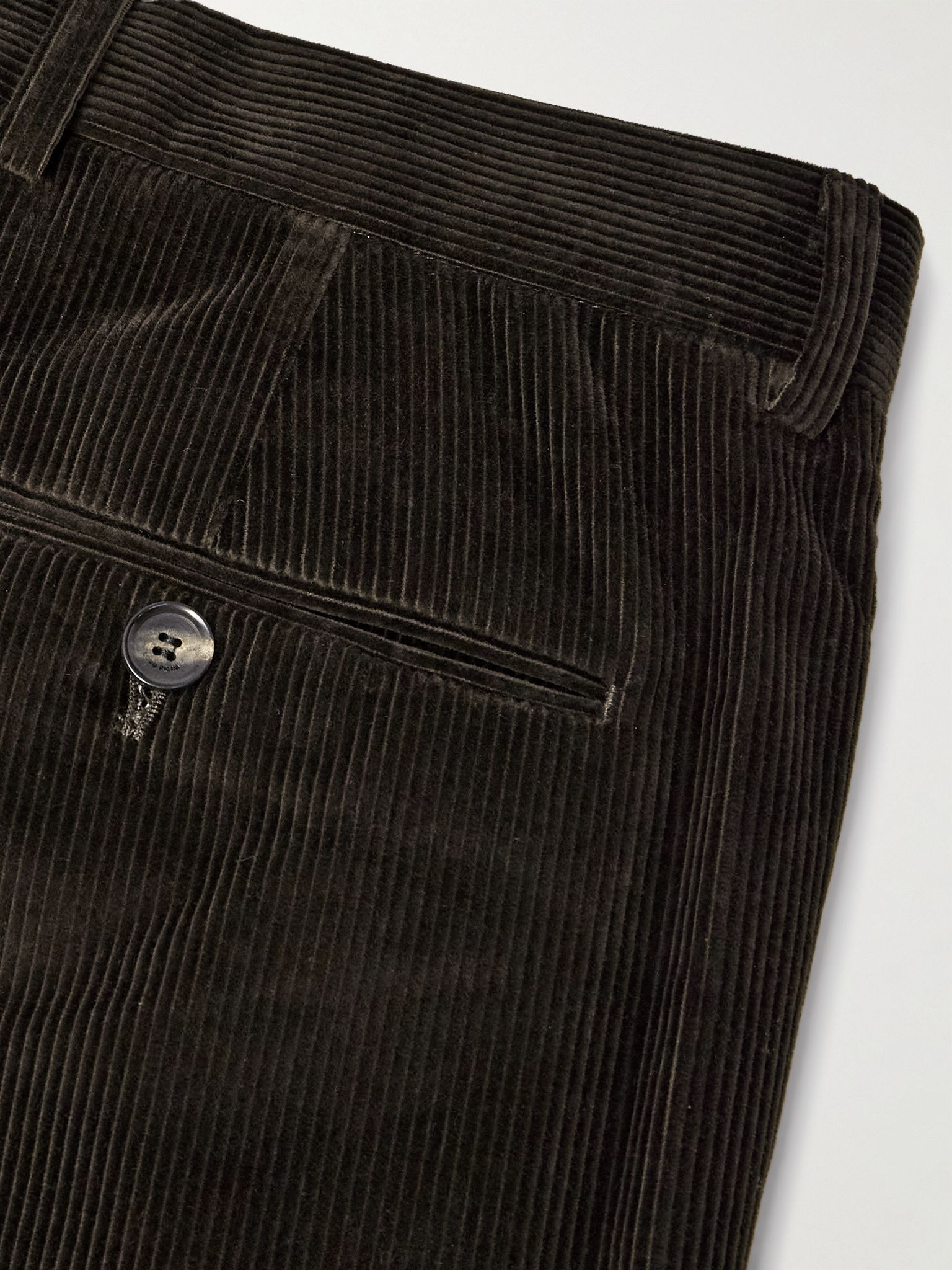 Jarno Hamptons Straight-Leg Cotton-Corduroy Trousers Brown - 5